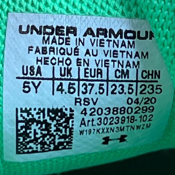 Under Armour Stephen Curry Multicolor Athletic Sneaker Shoes Women’s Size 6.5/5 - Picture 8 of 8